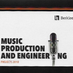 Flyer with a stock photo of a microphone and text that reads "Music Production and Engineering"