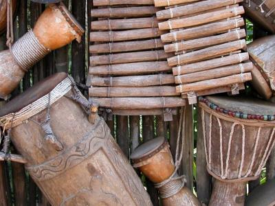 Collection of unique percussion instruments