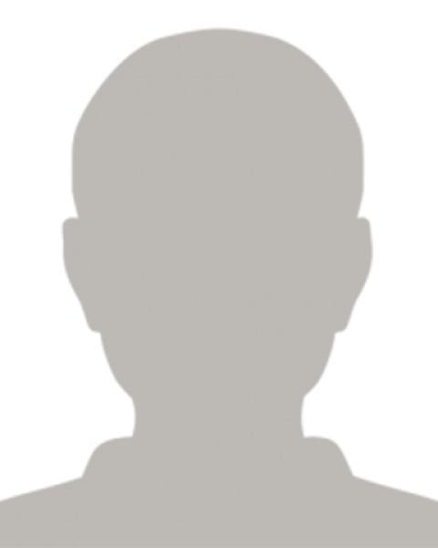 Silhouette of head and shoulders used in place of a picture of faculty member