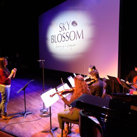 Berklee Contemporary Symphony Orchestra session for Sky Blossom
