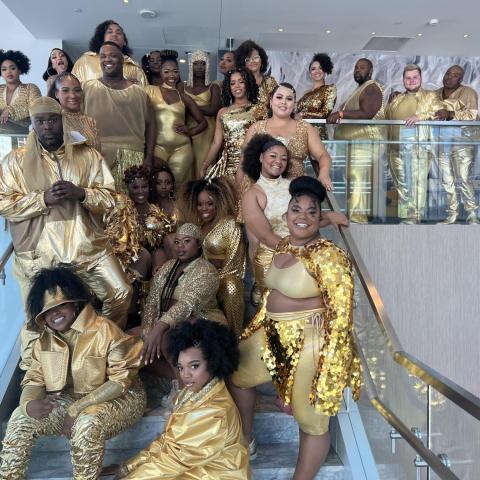 Lizzo's band and dancers