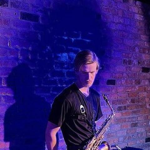 Saxophonist Liam Laird 