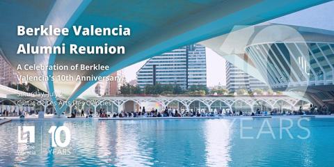 picture of Valencia campus with 10th anniversary logo