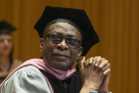 Youssou N'Dour at Berklee Valencia's commencement ceremony