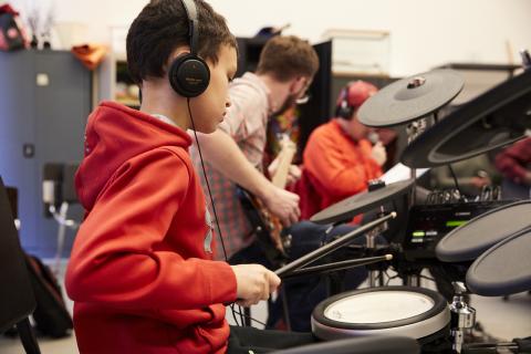 Students performing at BIAAE recital