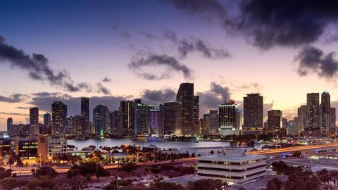 Miami city skyline