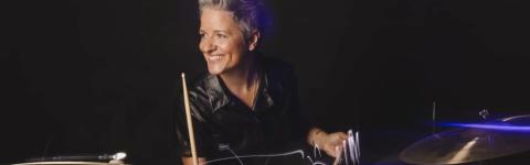 Allison Miller playing drums