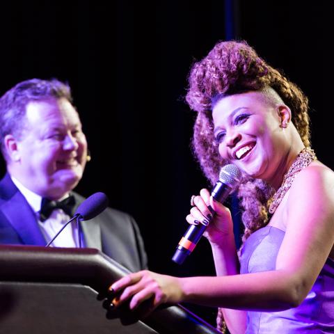 courtney harrell at gala