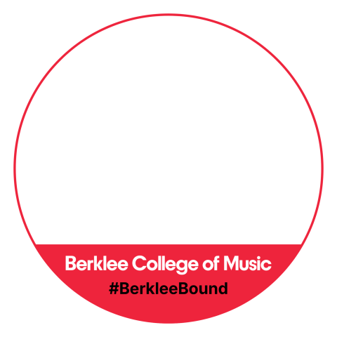 Frame that says Berklee College of Music and #BerkleeBound