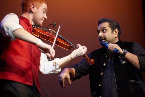 Slideshow Shankar Mahadevan And Berklee Indian Ensemble Deliver High Octane Show Berklee