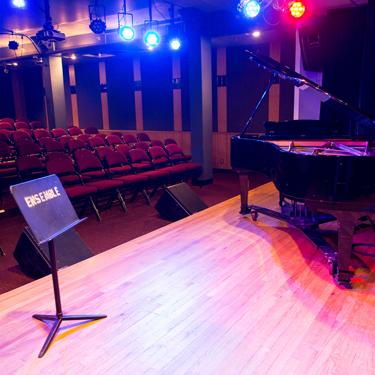 Interior of the Oliver Colvin Recital Hall